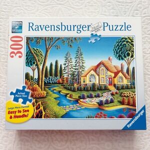 Rare Ravensburger 300 Piece Large Format‎ Jigsaw Puzzle, Cottage Dream COMPLETE